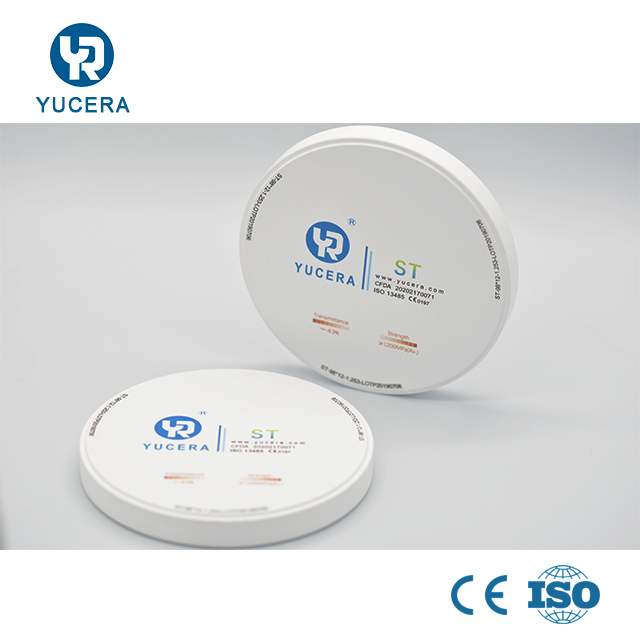 Yucera ST False Teeth Yucera Dental Zirconia Blank Multilayer Dentaire 98*12 All-ceramic Disc