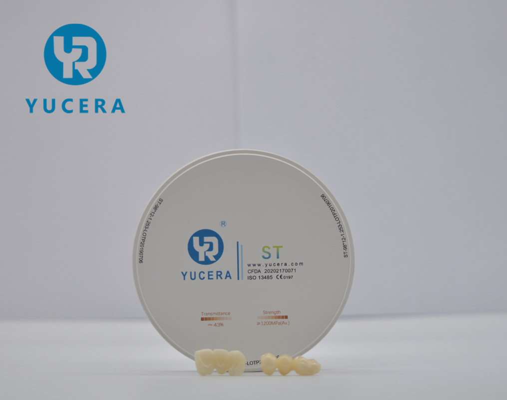 Yucera ST False Teeth Yucera Dental Zirconia Blank Multilayer Dentaire 98*12 All-ceramic Disc