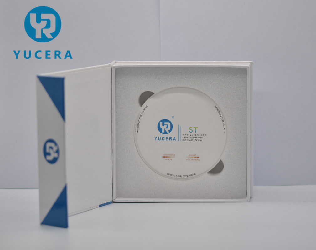 Yucera ST False Teeth Yucera Dental Zirconia Blank Multilayer Dentaire 98*12 All-ceramic Disc
