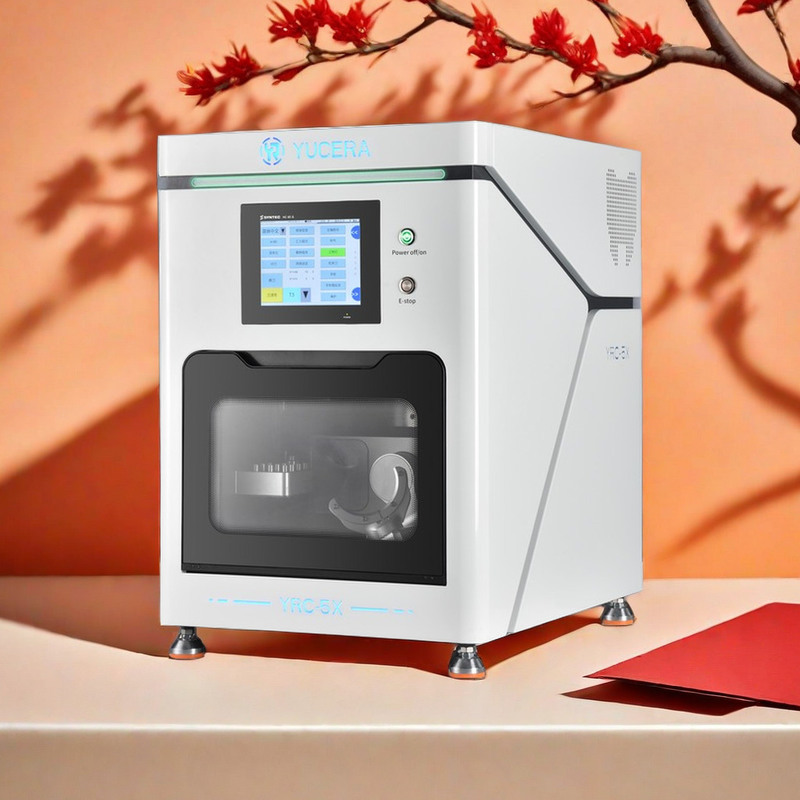 Yucera ベンチトップ歯科用CNCミリングマシン CAD CAM 5軸 ジルコニア金属ミリングラボツール 中国OEM