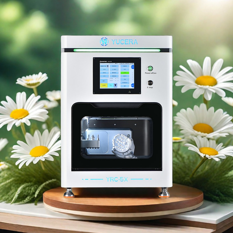 ユセラ コンパクト ミニ CNC ミーリングマシン 歯科ラボ 5軸 CAD CAM ジルコニア メタルクラウン 製造