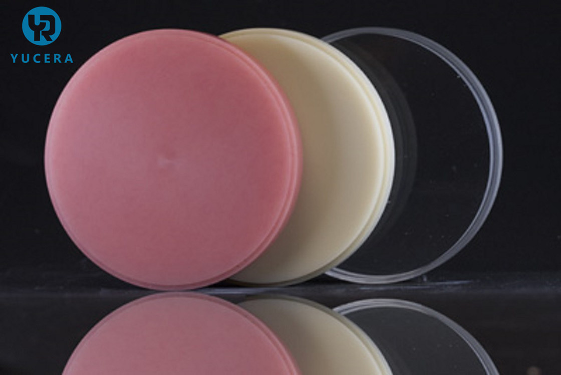 YUCERA PMMA デンタルラボ消耗品 オープン CAD CAM ミーリングシステム用デンタル PMMA ディスク ミーリングマシン用デンタル PMMA ブロック