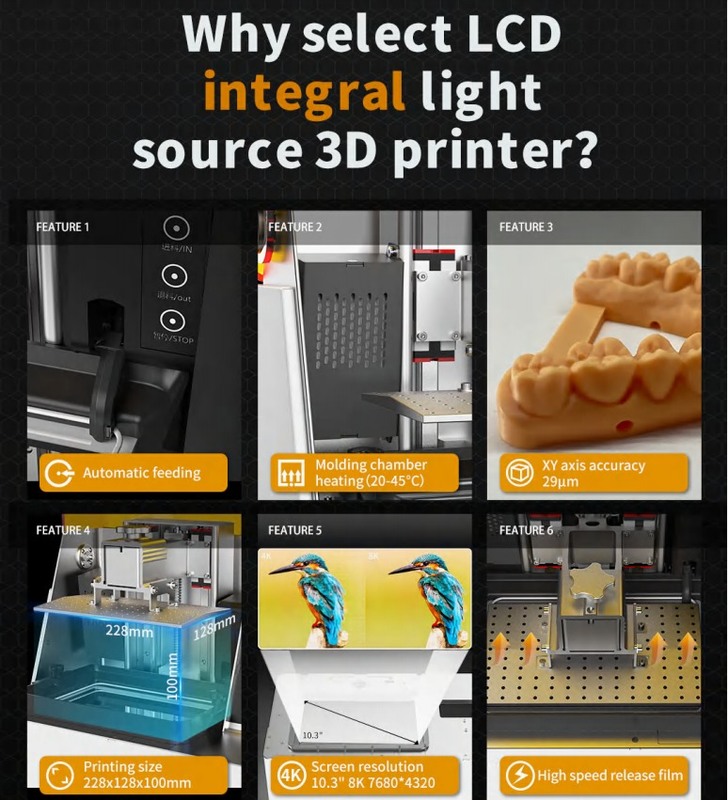 Yucera DJ89 Plus Desktop Dental 3D Printer - RevolutionizeDental Lab with Crisp 4K Resolution