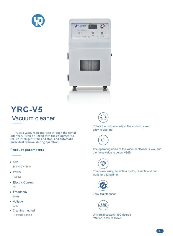 YUCERA YRC-V5 バキュームクリーナー 歯科用ポータブルバキューム 歯科用CNCミリングマシン用 歯科ラボ用