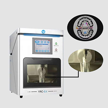 YR 高効率歯科ジルコニアミリング彫刻機 5 軸 CNC CAD CAM クラウン ブリッジ ラボ設備