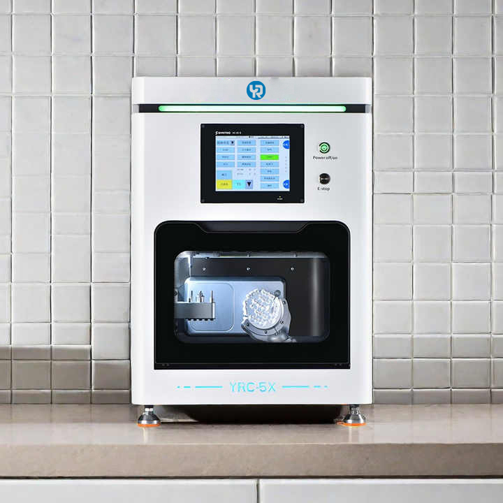 YR 高効率歯科ジルコニアミリング彫刻機 5 軸 CNC CAD CAM クラウン ブリッジ ラボ設備