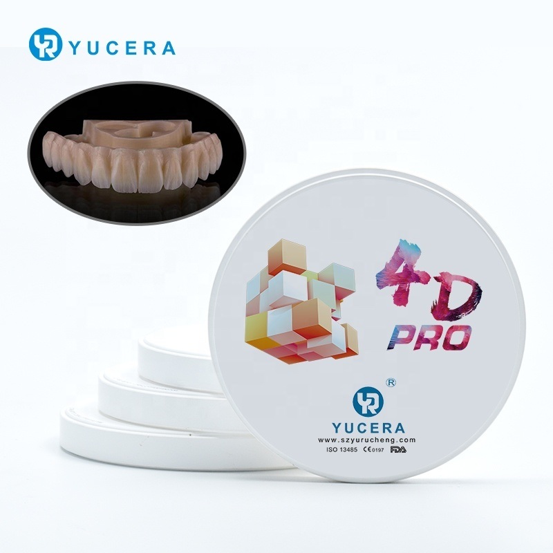 歯科用ジルコニアブロック YUCERA 4D Pro (1200MPa/43-57% Trans.) | 6層バイオミメティック技術